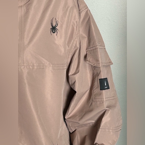 Spyder Men's Beige Windbreaker Jacket - Picture 4 of 15